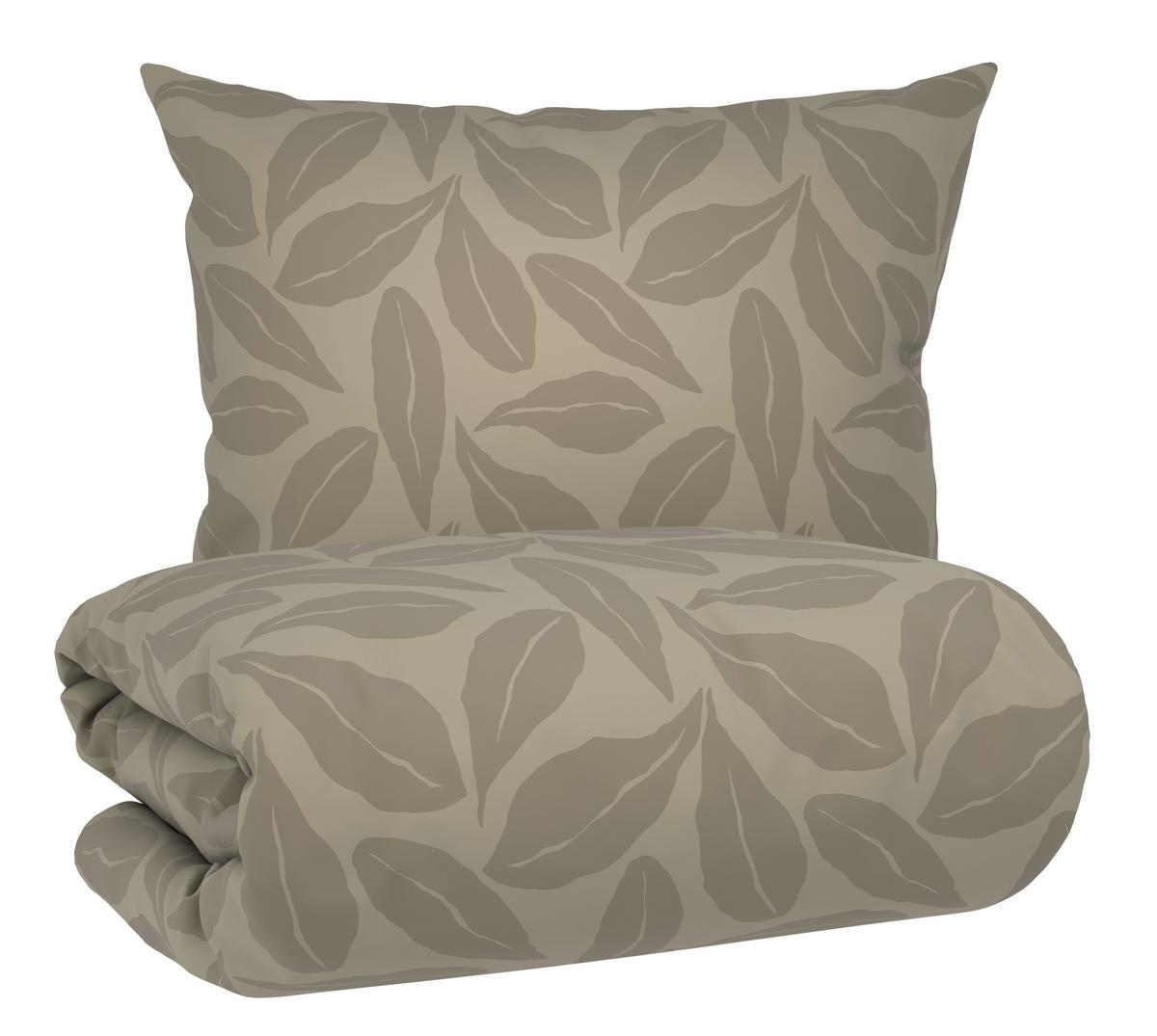 Bettwäsche Nature Home Wende Grün ca. 140x200cm - Grün, Textil (140/200cm) - Mömax