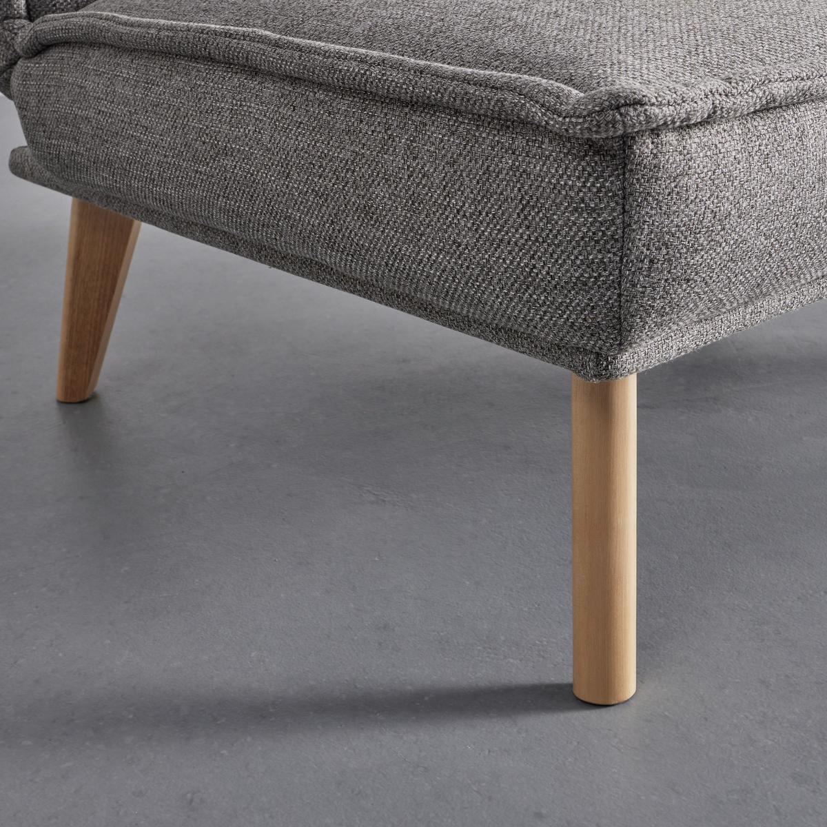 Schlafsessel Romeo Grau Webstoff - Grau, MODERN, Holz/Textil (99/83/84cm) - Bessagi Home