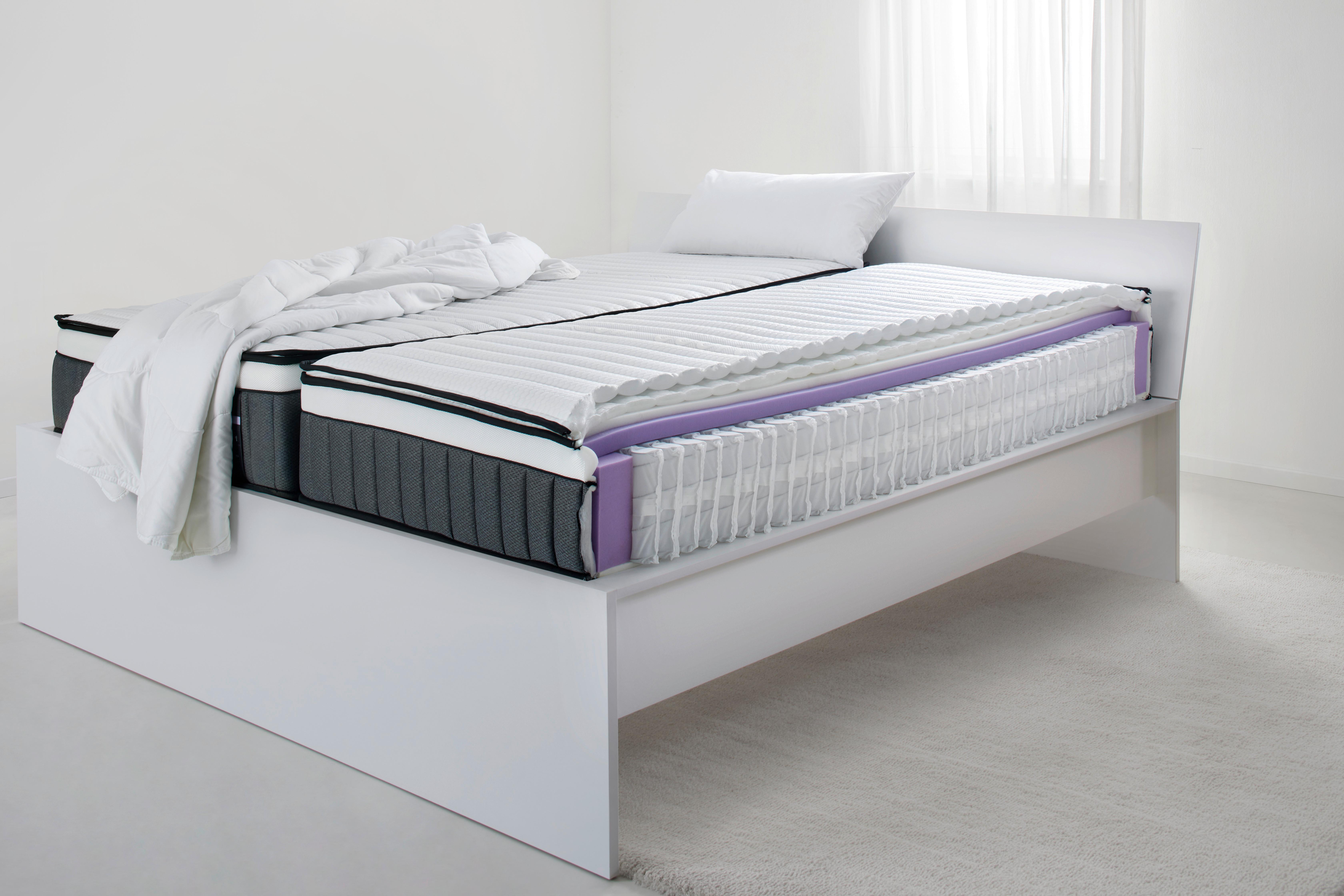 Taschenfederkernmatratze Thermo Adapt H4 ca. 160x200cm - Weiß, Textil (160/200cm) - Premium Living
