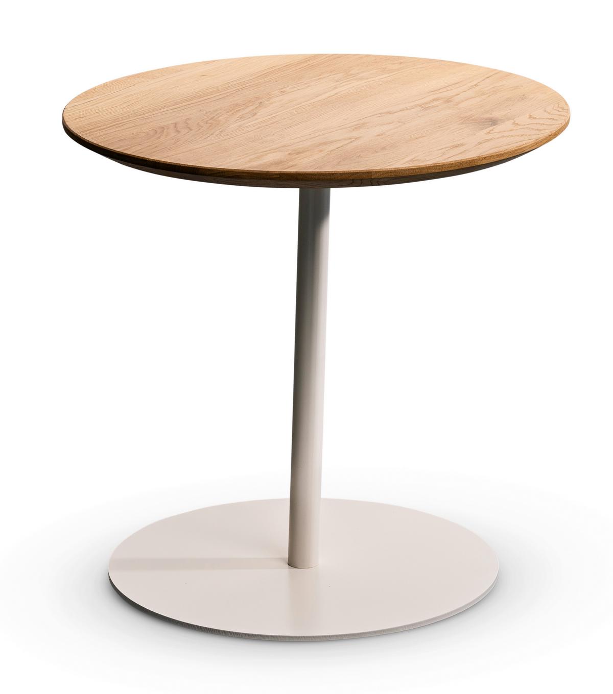 STOLIK BOCZNY LEA - dąb dziki, Design, metal/drewno (50/50/49cm) - Xora