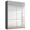 DULAP USI CULISANTE REFLECT - argintiu/gri, Modern, material pe bază de lemn (131/210/59cm)