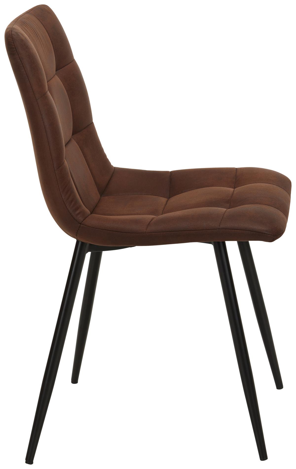 Scaun NINO -BASED- - maro/negru, Lifestyle, lemn/metal (45/88/54,5cm) - Based
