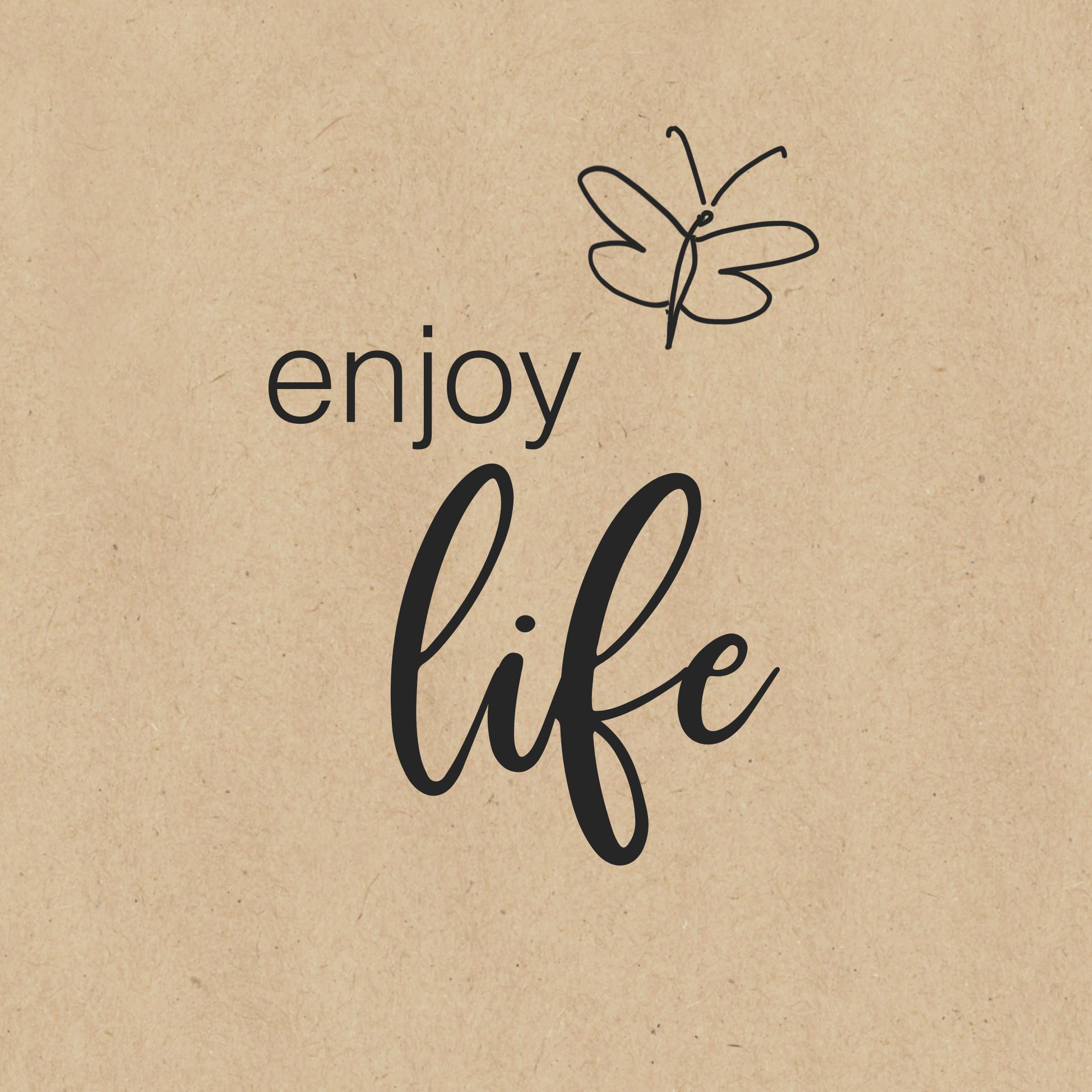 Serviette By Nature in Hellbraun ca. 33x33cm - Hellbraun/Schwarz, Modern, Papier (33/33cm)