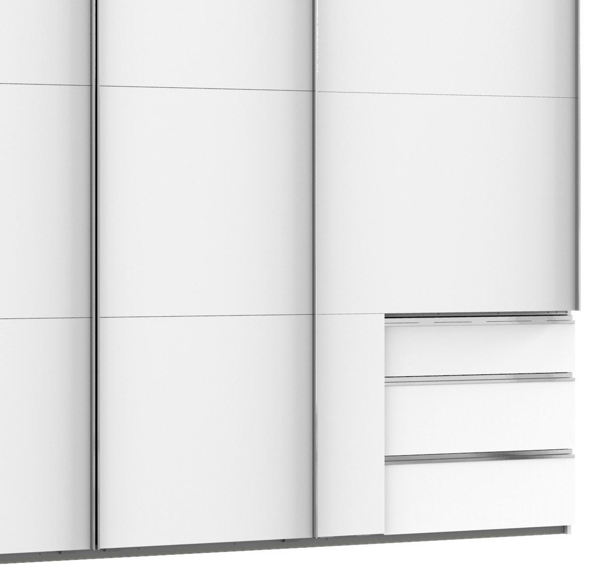 Ormar S Kliznim Vratima Level 36a - bijela/boje kroma, Basics, drvni materijal/metal (350/216/65cm) - Modern Living