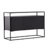 Sideboard Kingsport Schwarz - Schwarz, Design, Holz/Metall (120/80/45cm) - Livetastic