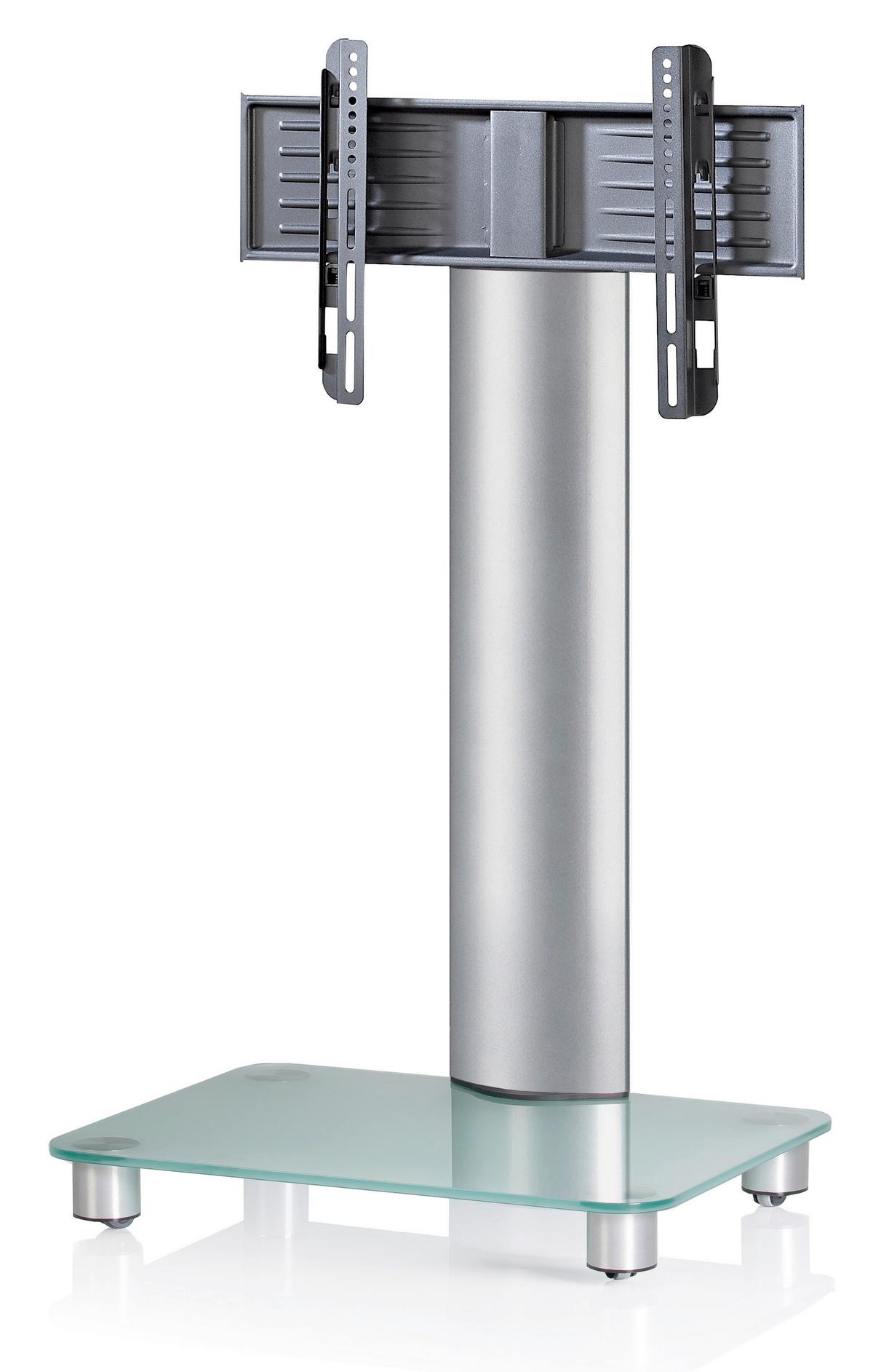 Stojalo Za Tv Bilano Srebrna, 60 Cm - srebrne barve, Konvencionalno, kovina/steklo (60/100/44cm) - MID.YOU