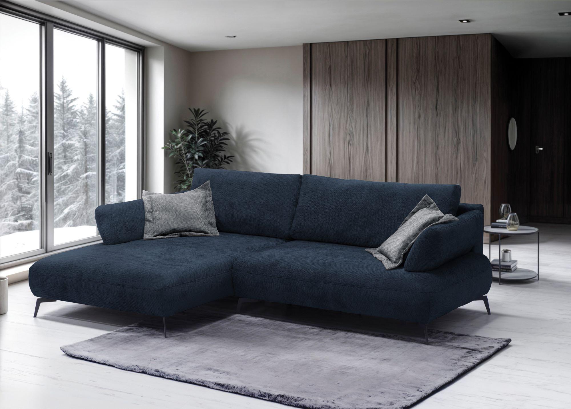 Coltar MADISON - albastru, Modern (186/92/284cm) - Modern Living