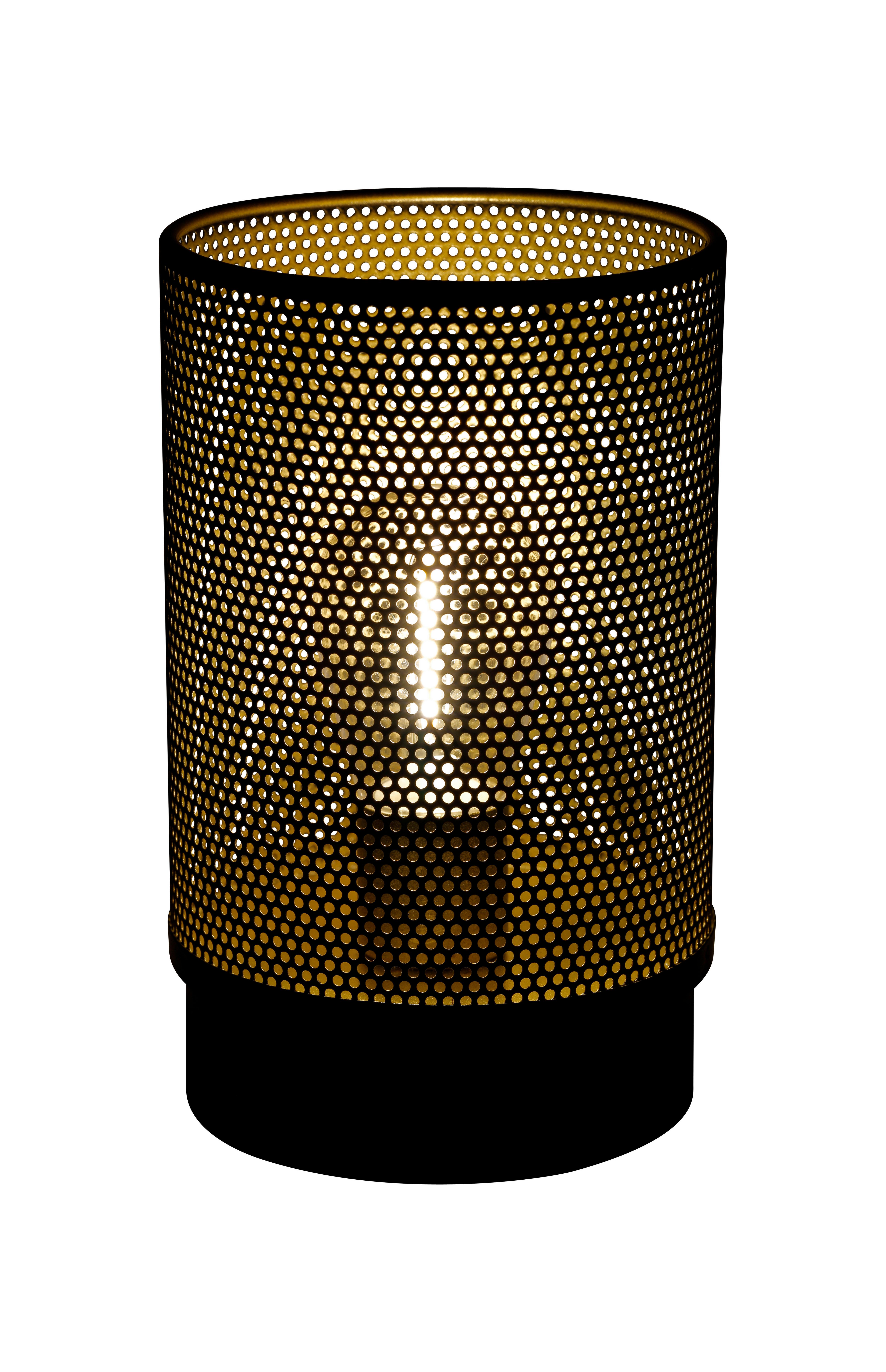 Namizna Led-svetilka Vom - črna, Moderno, kovina/umetna masa (10/16cm) - Modern Living