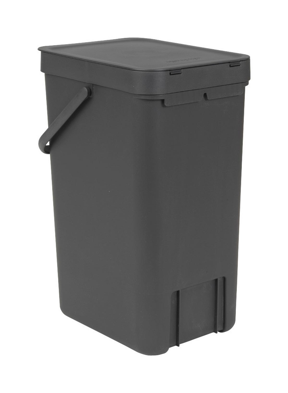 KOSZ NA ODPADY 109966 - ciemnoszary, Basics, tworzywo sztuczne (22/40.1/27.9cm) - Brabantia