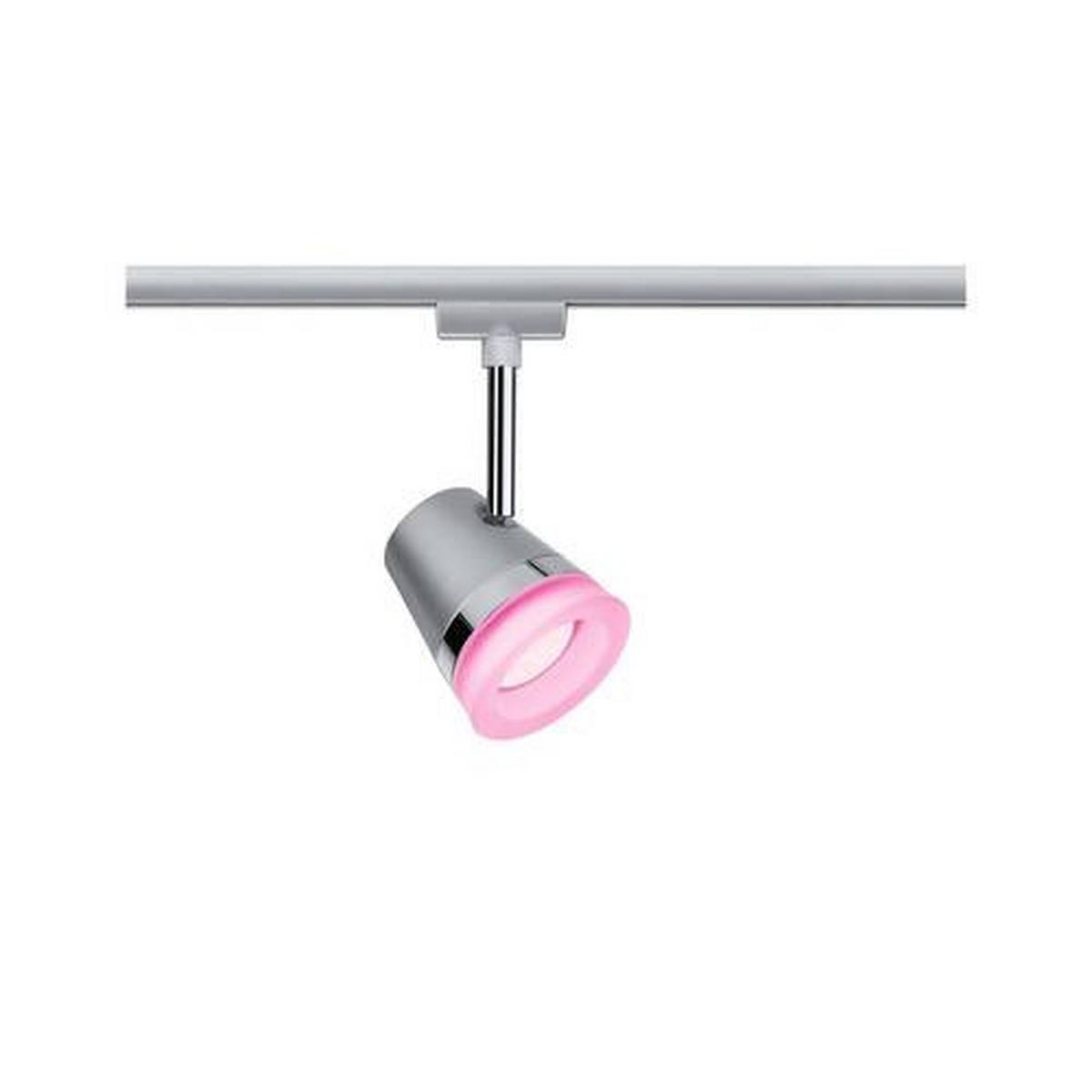 Schienensystem-Strahler Spot Cone max. 5 Watt - Chromfarben, Basics, Kunststoff/Metall (8,5/18,5cm) - Paulmann