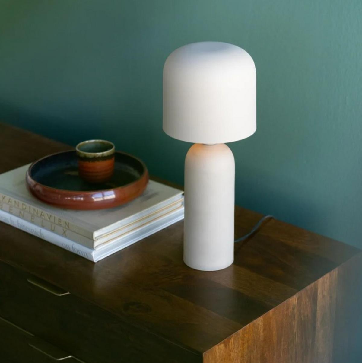 LAMPA STOŁOWA MAYA KARE DESIGN - beżowy, Trend, metal (15,5/39/15,5cm) - Kare-Design