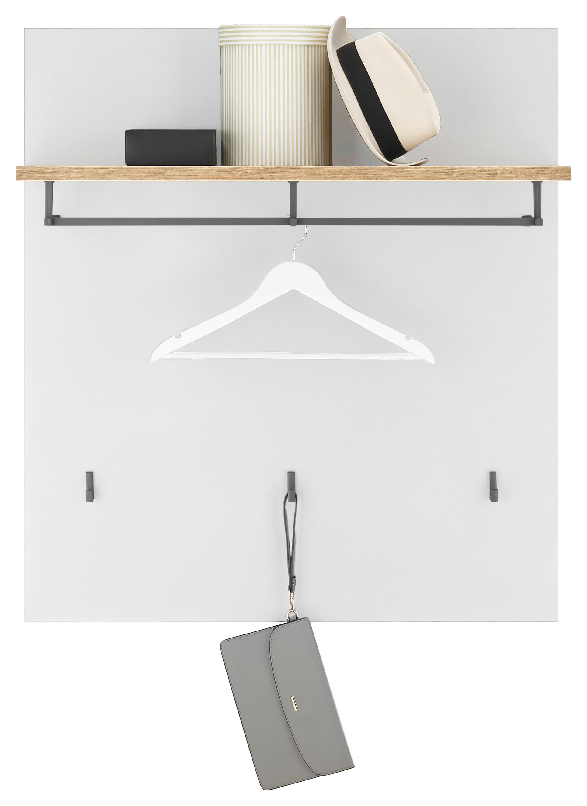 PANEL DO PRZEDPOKOJU MILAN - biały/ciemnoszary, Design, materiał drewnopochodny (85/95/27cm) - MID.YOU