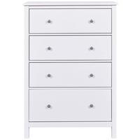 Kommode Chilly Home ca. 82x120x40 cm Weiß - Weiß/Grau, Design, Holz/Metall (82/120/39,5cm) - Livetastic