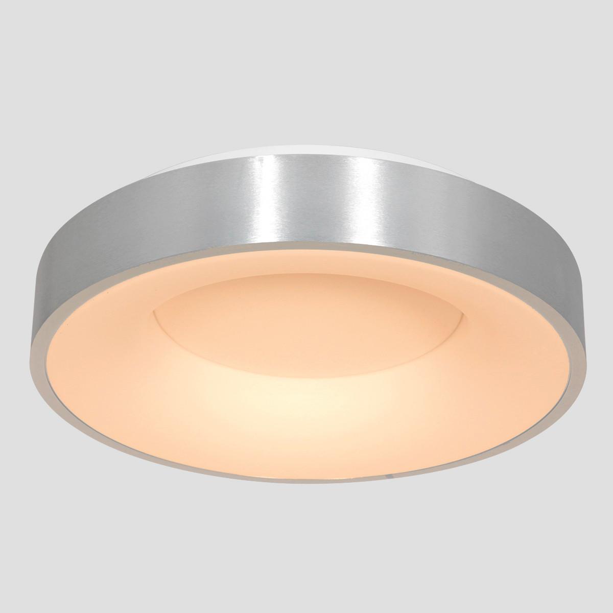 LAMPA SUFITOWA LED 2563ZI RINGLEDE - kolor srebrny, Basics, tworzywo sztuczne/metal (48/9cm)