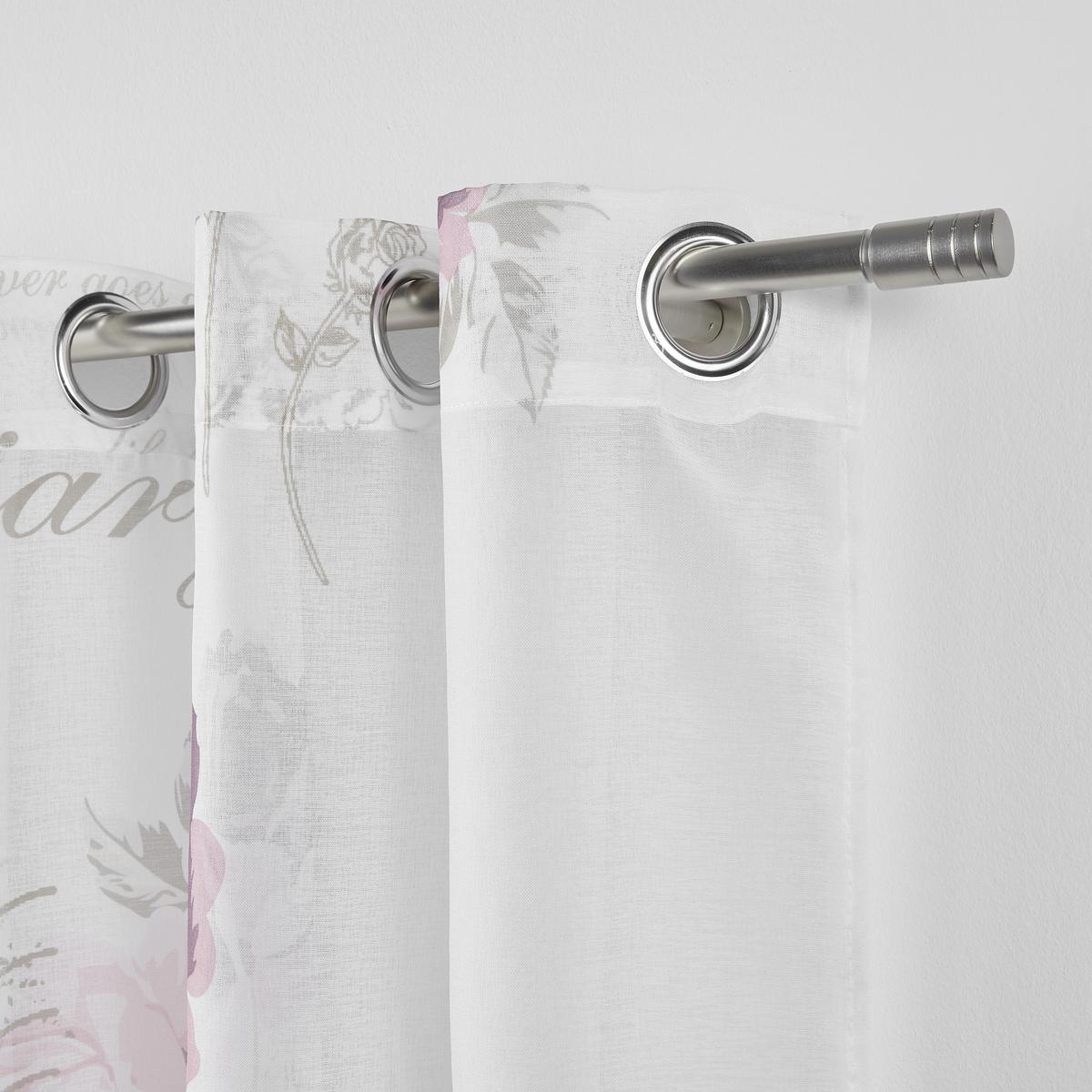 ZAVJESA S RINGOVIMA DIARY ROSE - bijela, Romantično / ladanjski, tekstil (140/245cm) - Modern Living