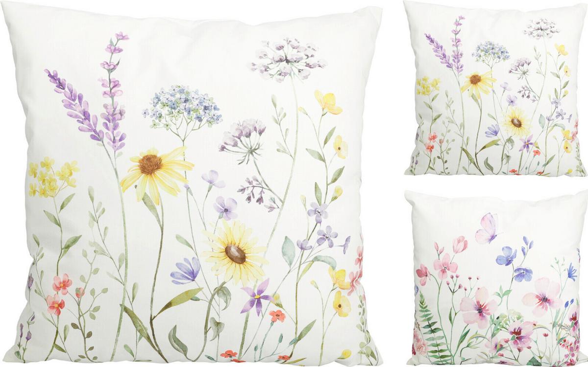 Díszpárna Flower 45/45 - többszínű, textil