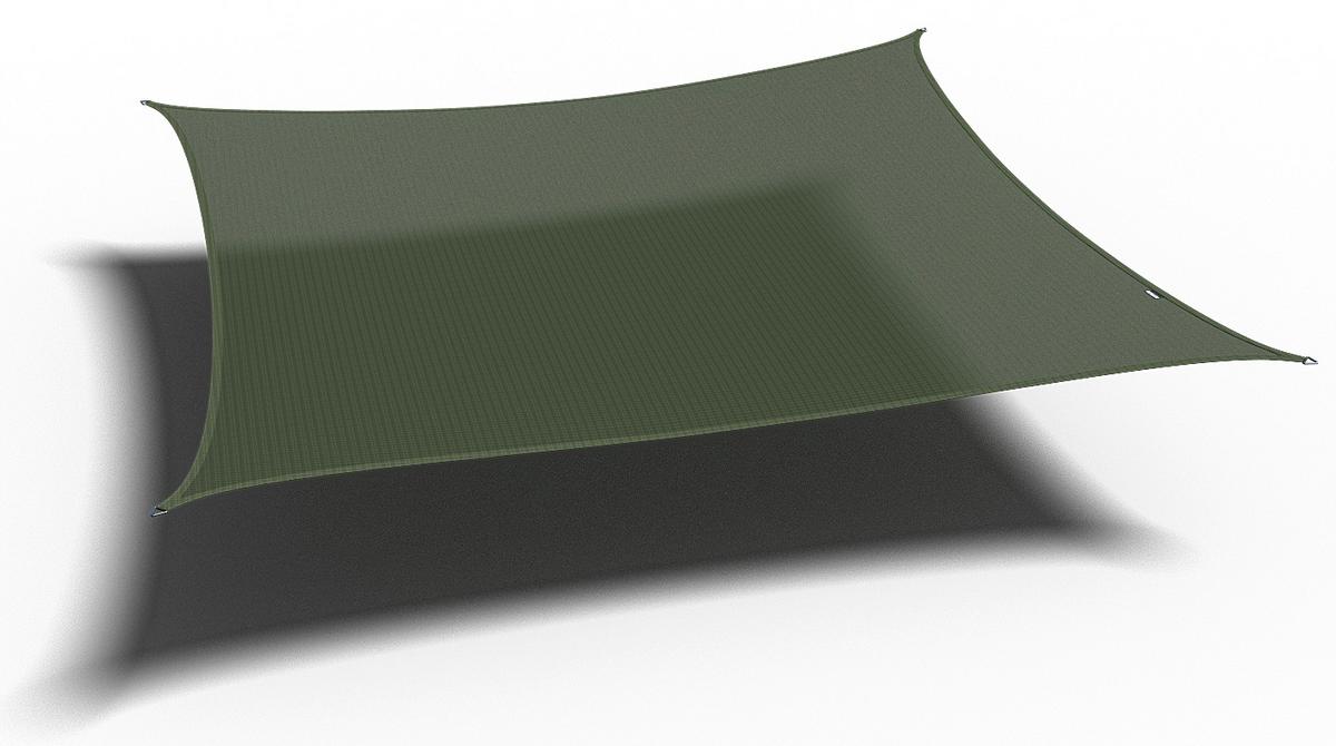 Sonnensegel Coolfit Grün - Grün, MODERN, Kunststoff (500/1/500cm) - Gardenson