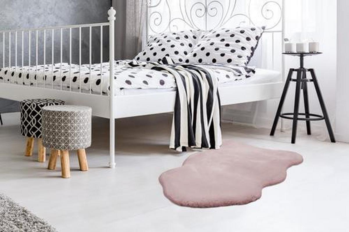 Hochflorteppich 4ofhq-60-90-O Rabbit - Rosa, Trend, Textil (60/90cm) - Kayoom