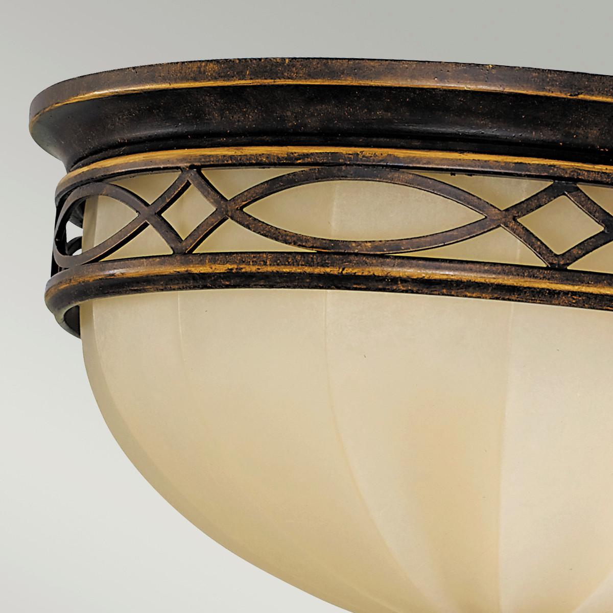 Stropna Svjetiljka Drawing - smeđa, Konvencionalno, staklo/metal (35.6/22.9cm) - Elstead Lighting