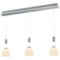 LAMPA WISZĄCA LED 20453/3-92 SAM - biały/kolor niklowy, Konventionell, metal/szkło (110/150cm) - Hell