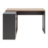 HÖRNSKRIVBORD SAMSON -EXKLUSIV- - grafitfärgad/ekfärgad, Modern, trämaterial (120/105/74/51/34cm) - Mömax