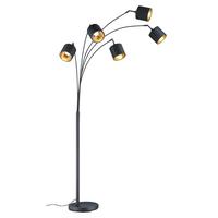 LAMPA ŁUKOWA R46330579 TOMMY - czarny/kolor złoty, Lifestyle, metal/tkanina (71,5/200cm)