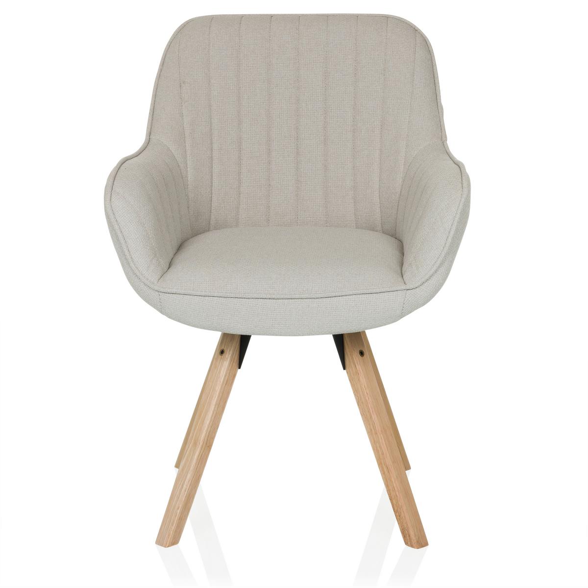 Naslanjač Scandi Soft, Krem Barva - krem barve/barve bukve, Moderno, tekstil/les (56/84/62cm) - MID.YOU