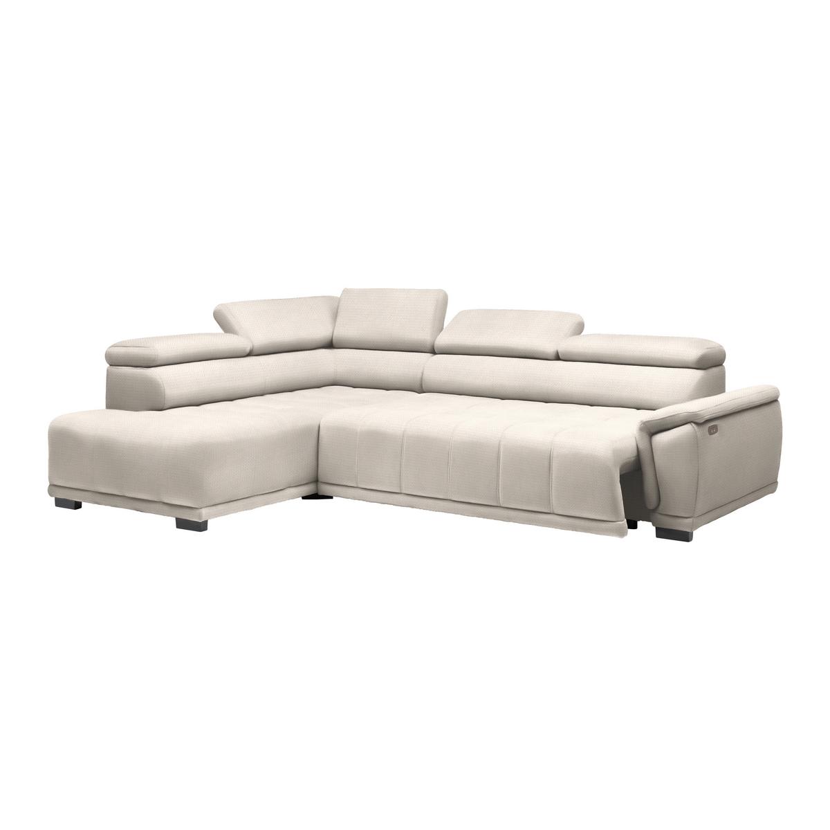 Kutna Garnitura Gremio - boje sedefa/crna, Moderno, tekstil/plastika (206/283cm) - Modern Living