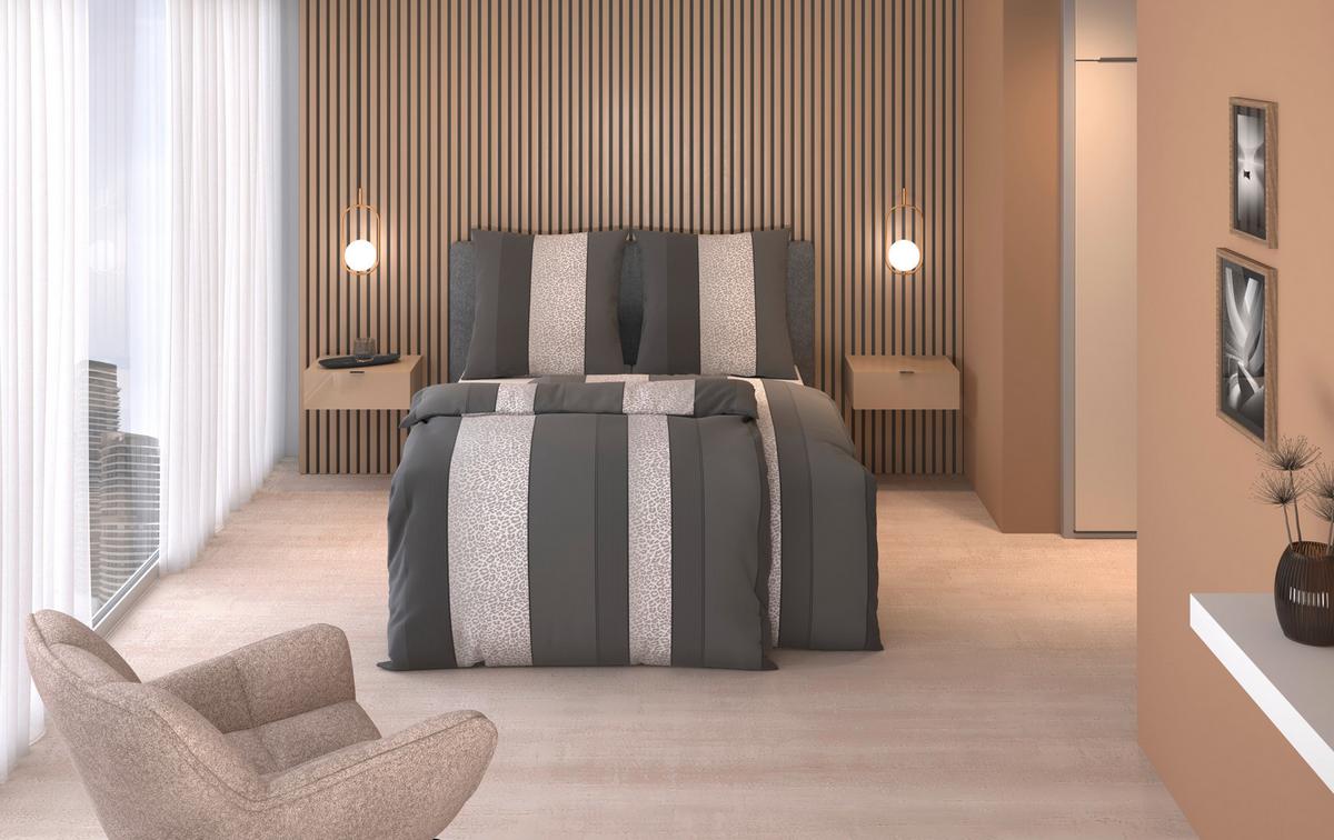 POŚCIEL LEO - antracytowy, tkanina (135/200cm) - Dieter Knoll