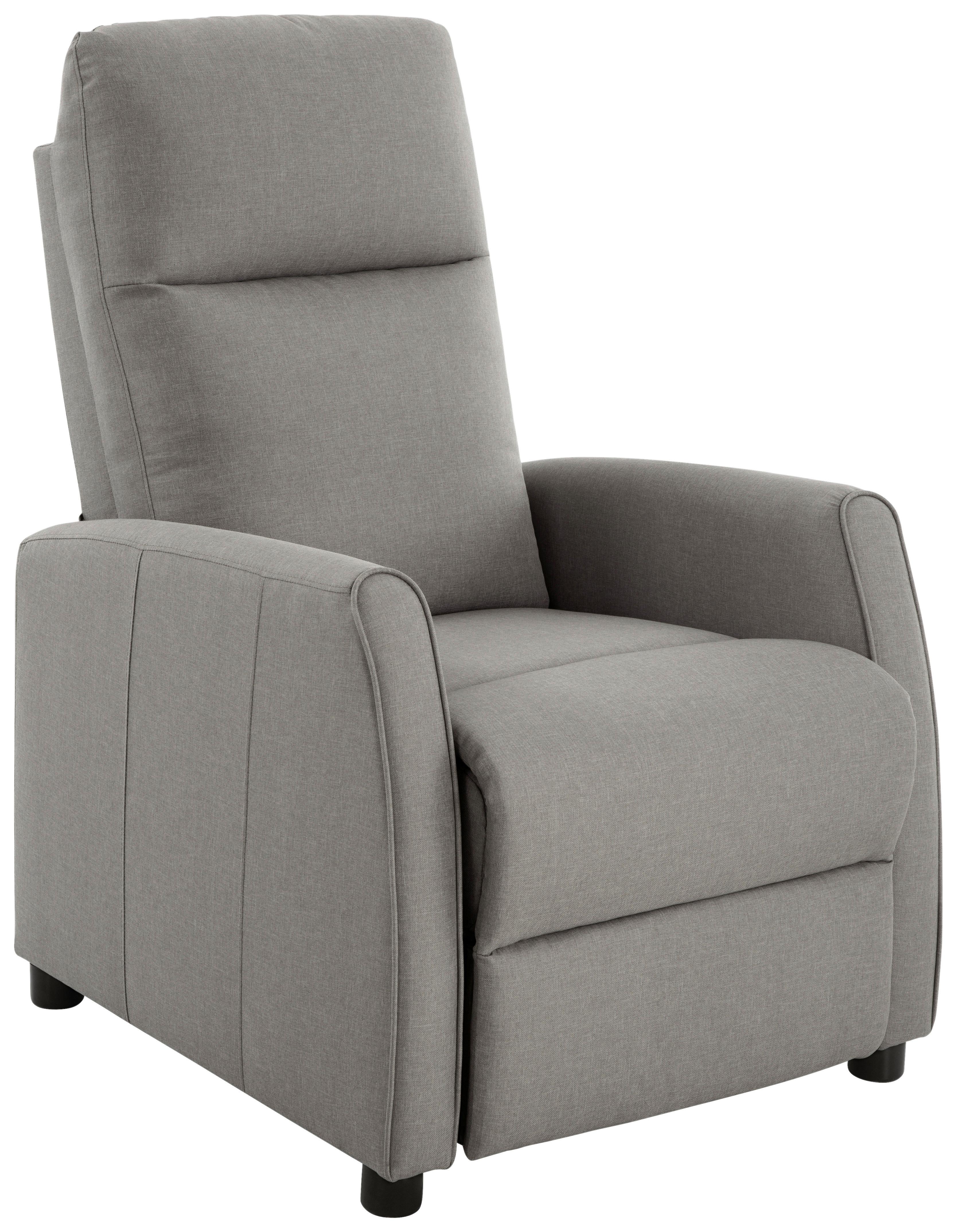 Relaks Fotelja Capri - siva/crna, Moderno, drvo/metal (70/105.5/84cm) - Mömax