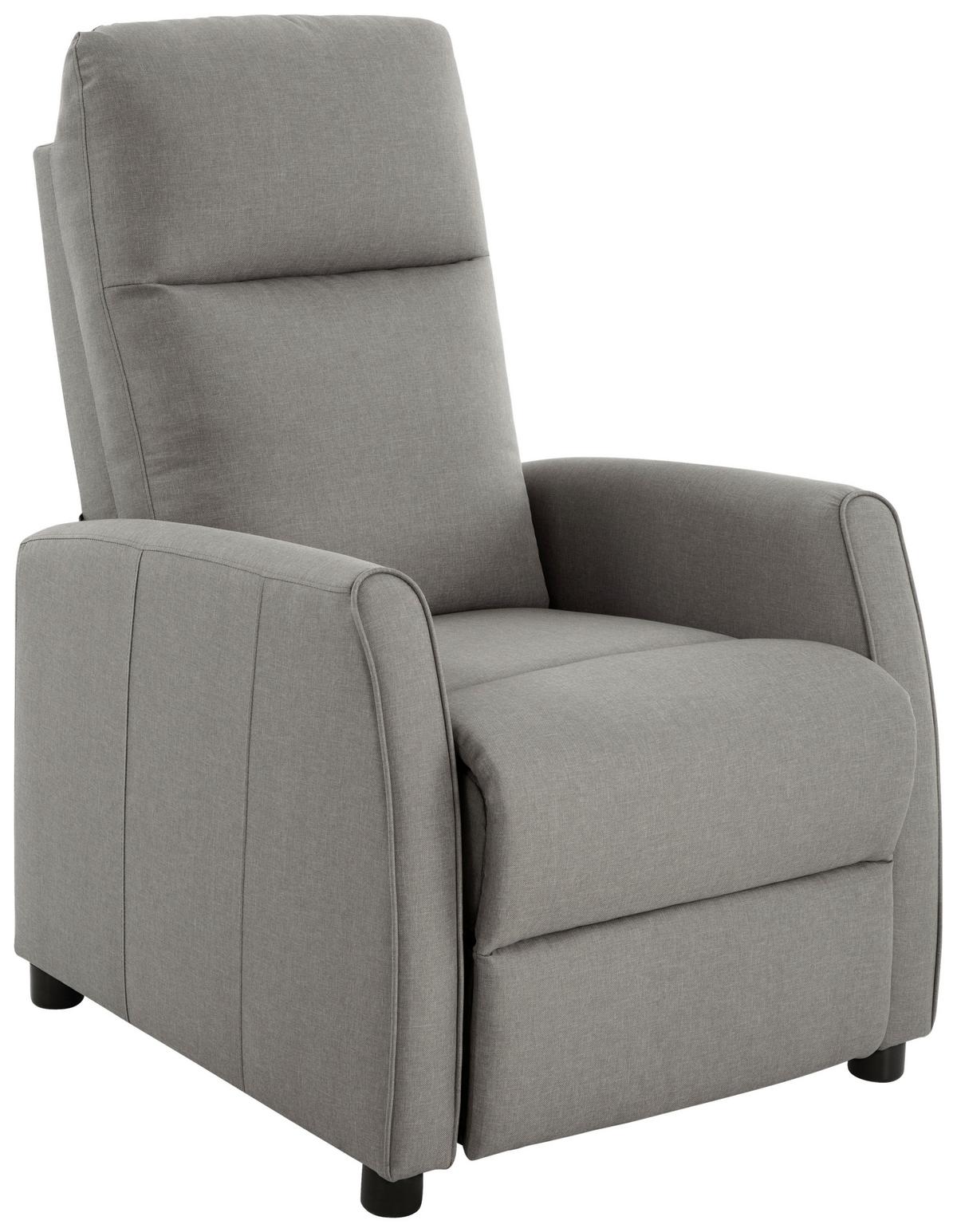 Relaks Fotelja Capri - siva/crna, Moderno, drvo/metal (70/105.5/84cm) - Mömax