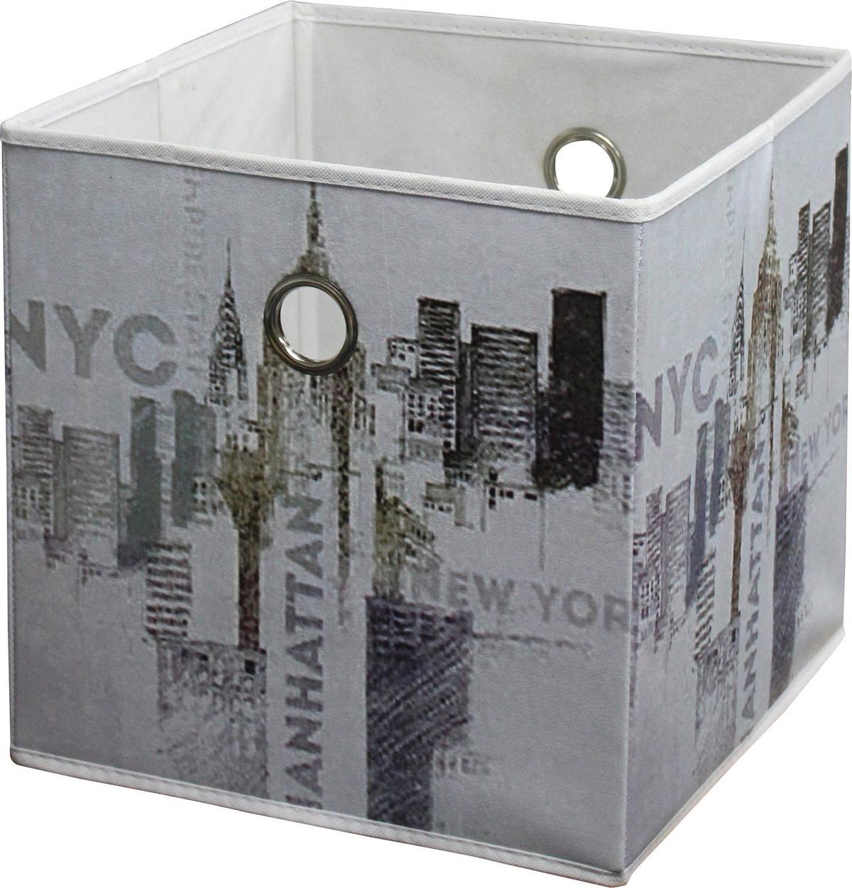 Zložljiva Škatla Nyc - večbarvno, Moderno, tekstil (32/32/32cm) - Mömax
