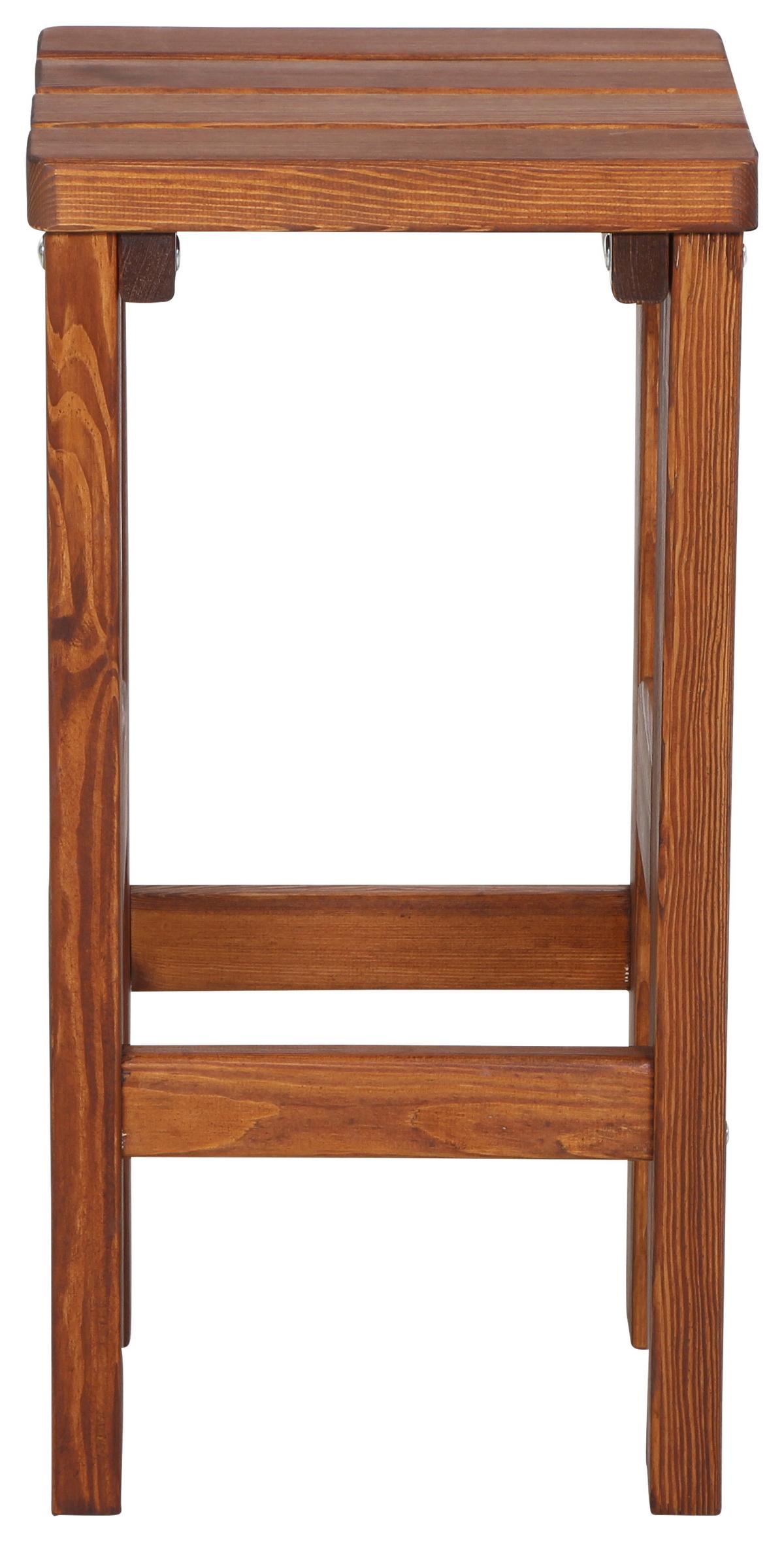 Barhocker Tessin Holz - Braun, Basics, Holz (39/76/39cm) - Gardenson
