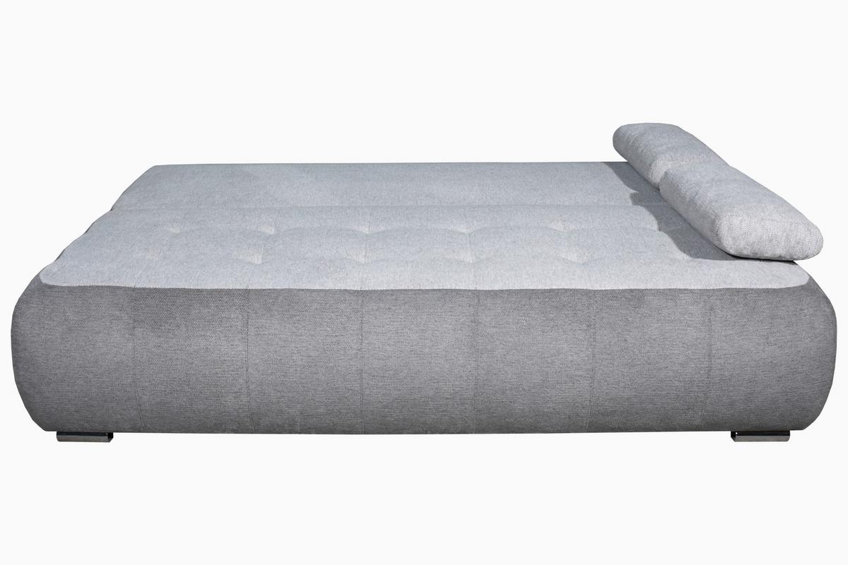 Trosjed Na Razvlačenje Aruba - sivo-bijela/siva, Moderno, drvni materijal/tekstil (208/83/97cm) - Based