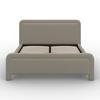 STOPPAD SÄNG XIRELIA - taupe/ekfärgad, Modern, metall/trä (160/200cm) - Bessagi Home