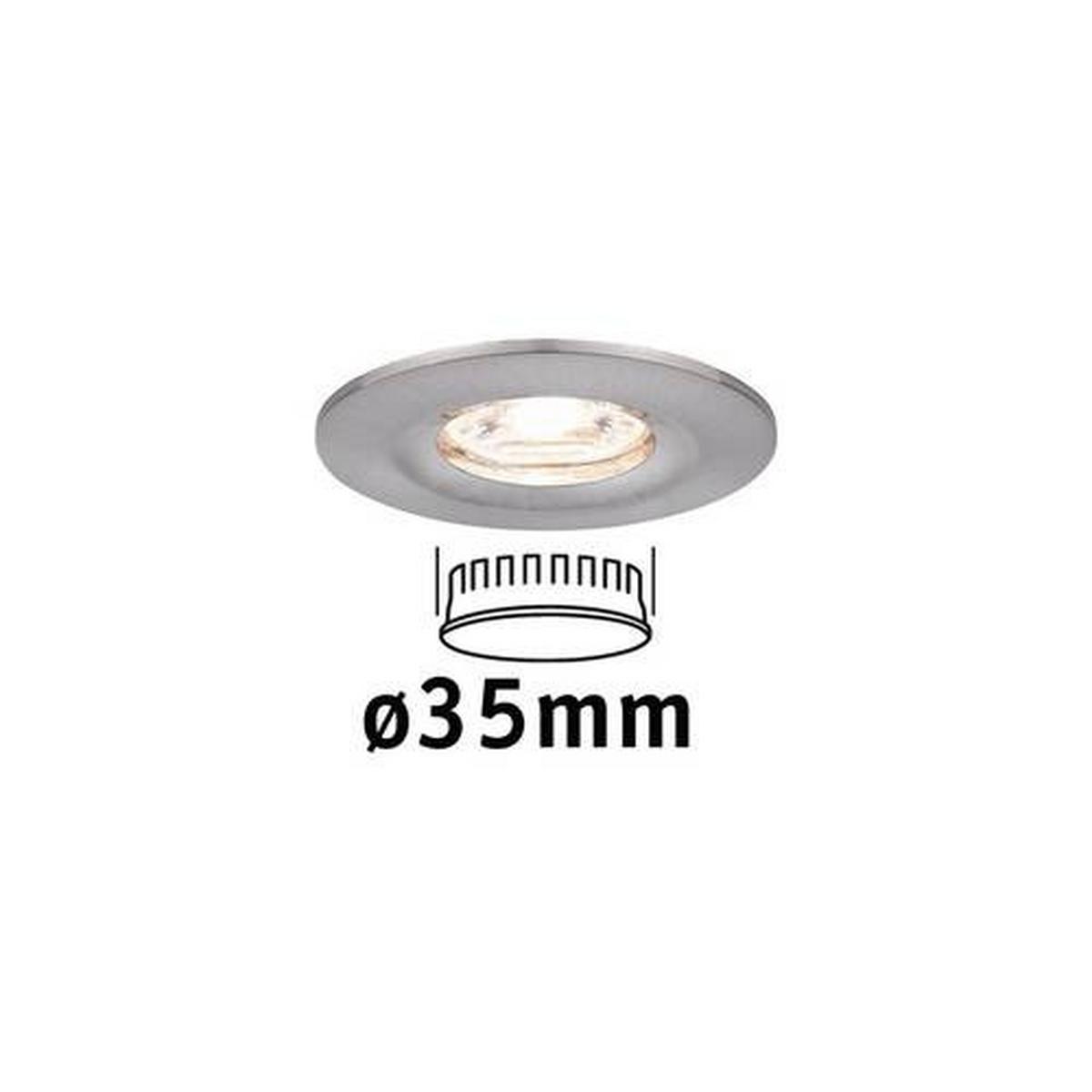 LED-Deckenleuchte Nova mini in Alufarben max. 4 Watt - Alufarben, Basics, Metall (6,5cm) - Paulmann