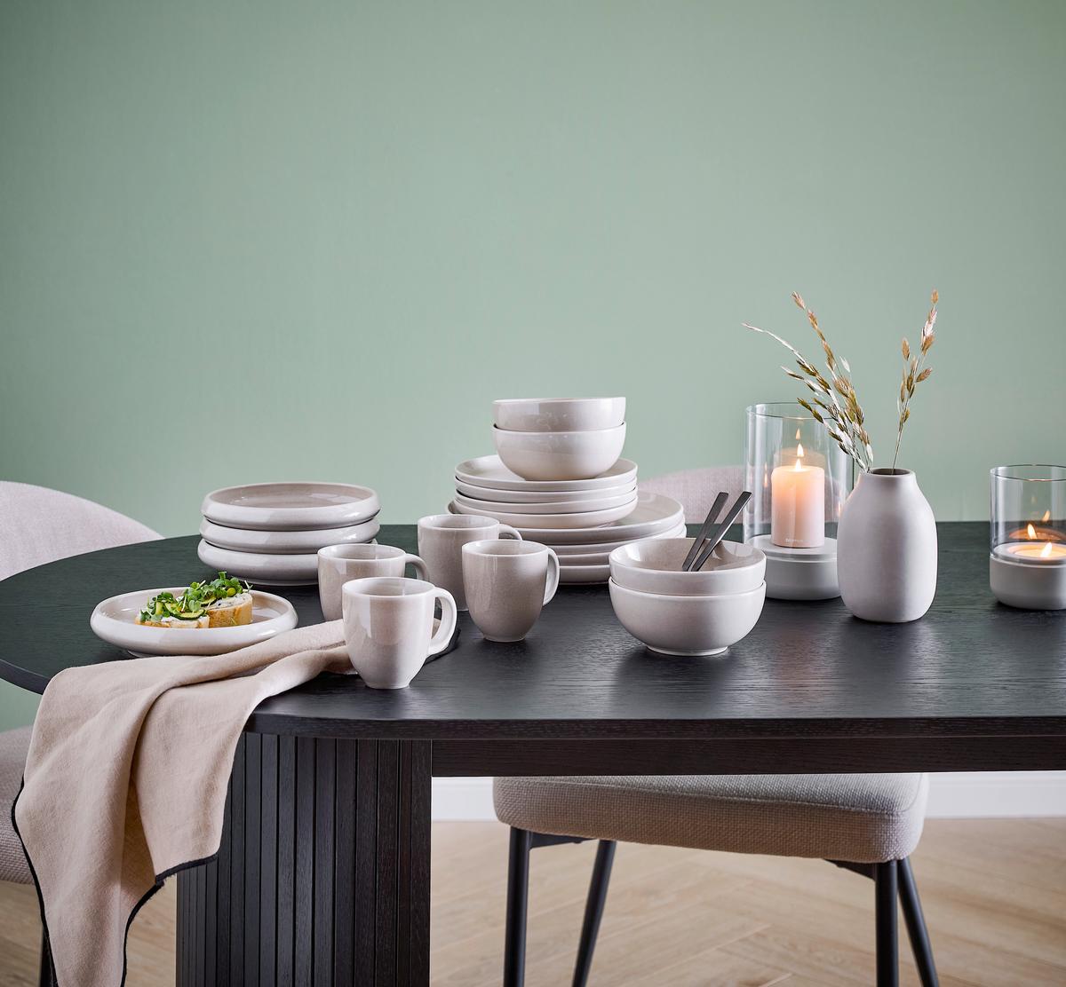 SERWIS OBIADOWO-ŚNIADANIOWY CANJU BLOMUS - beżowy, Lifestyle, ceramika - Blomus