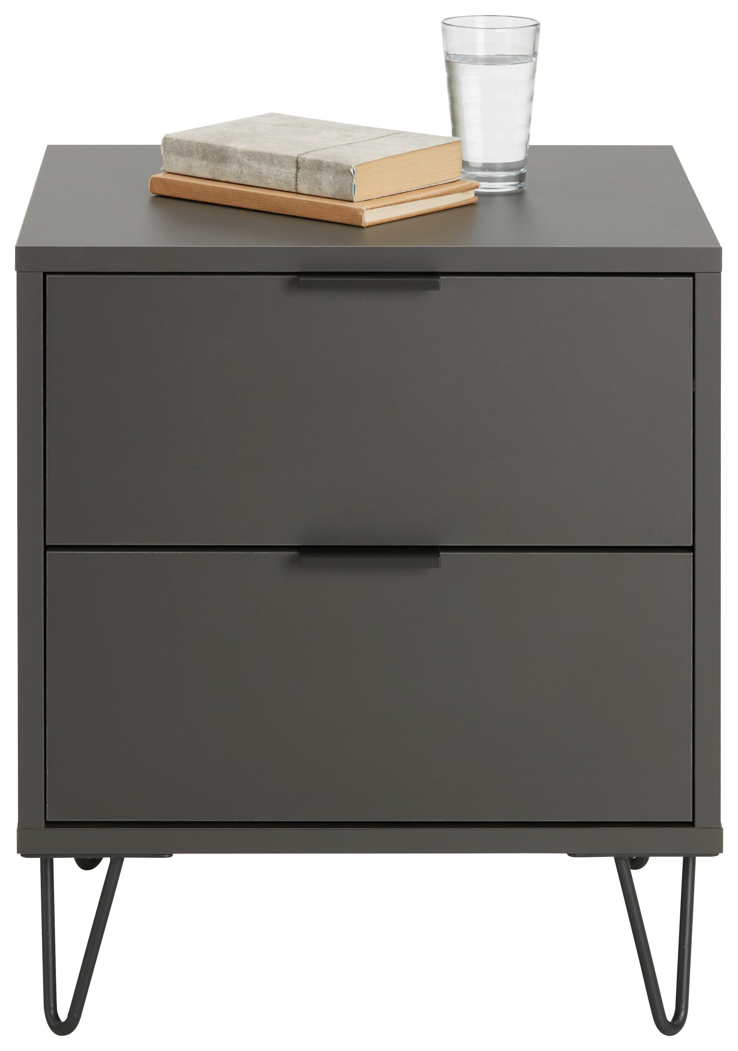 Nachtschrank in Anthrazit - Anthrazit (51/47/45cm)