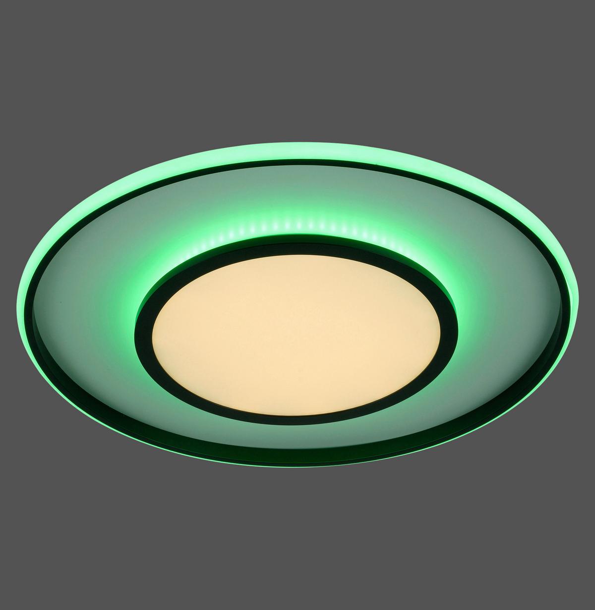 LED-Deckenleuchte Arenda max. 36 Watt - Schwarz, Design, Kunststoff/Metall (60/10cm)