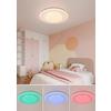 PLAFONNIER LED GIESBERT - couleur chromée/blanc, MODERN, métal/matière synthétique (55/8cm) - Mömax