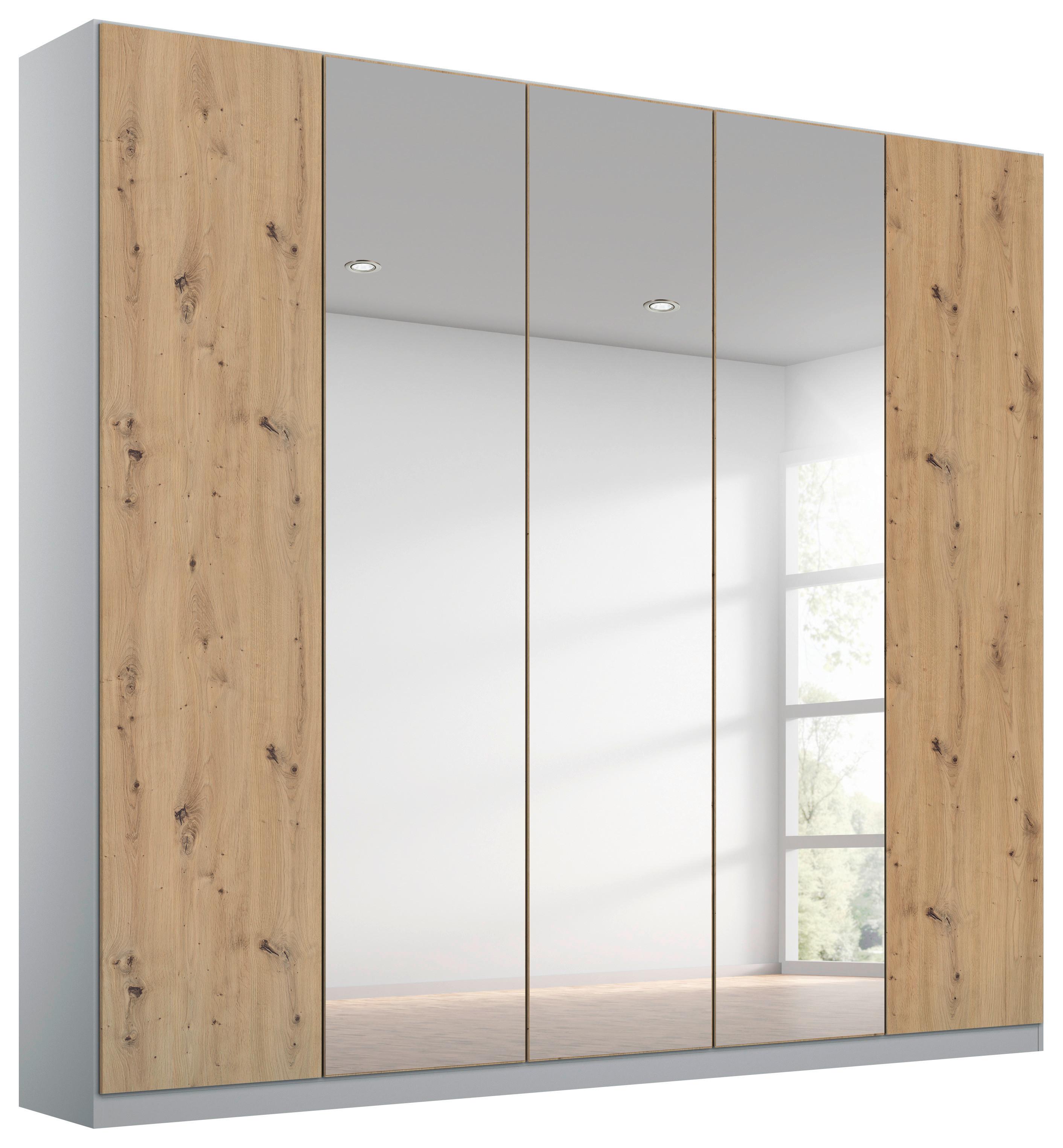 DULAP USI ROTATIVE ALABAMA - argintiu/gri deschis, Modern, material pe bază de lemn (226/229/54cm)