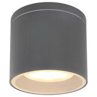 AUSSENDECKENLEUCHTE ALCALA D: 10,8 CM ANTHRAZIT - Klar/Anthrazit, Basics, Glas/Metall (10,8/9,6cm) - Globo