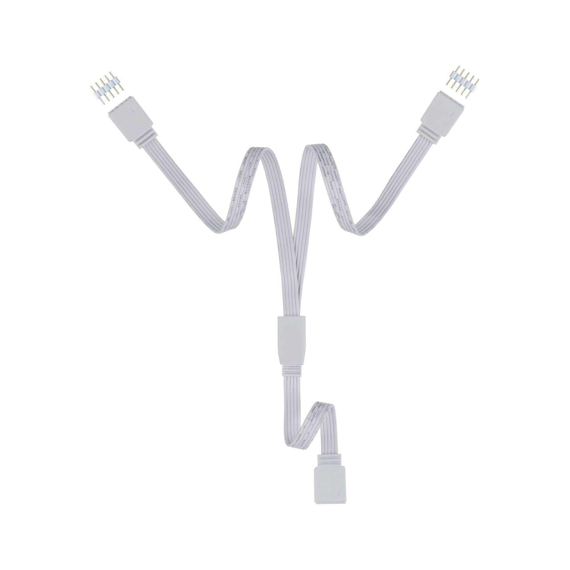 LED-Strip Maxled Y-Splitter in Weiß, 30cm - Weiß, Basics, Kunststoff (3/0,7cm) - Paulmann