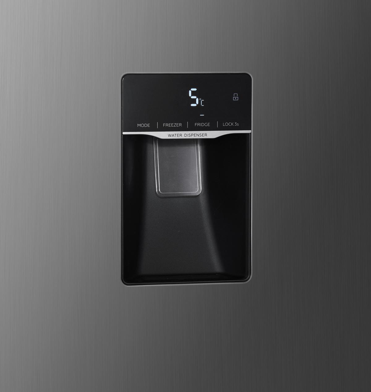 Side-by-Side AC178IXWS-16 Edelstahlfarben - Edelstahlfarben, Trend, Glas/Kunststoff (91/177/59cm) - Respekta