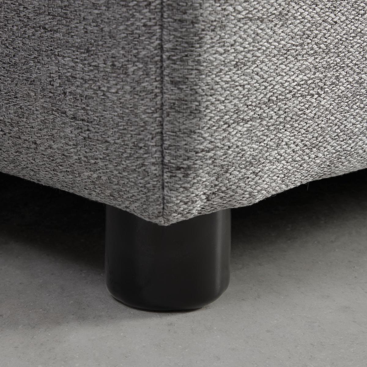 Boxbett Melina ca. 140x200 cm Grau mit Topper - Schwarz/Grau, MODERN, Holz/Kunststoff (140/200cm) - Bessagi Home