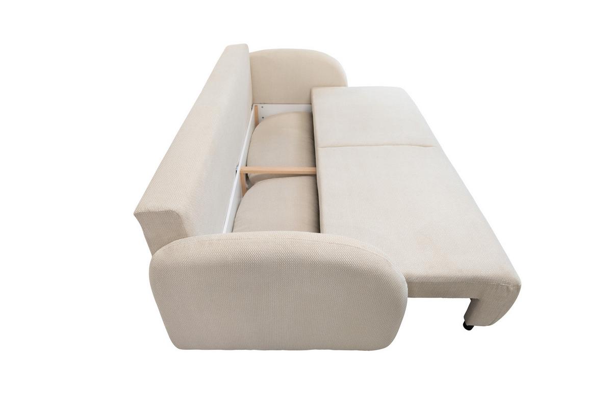 Trosjed Na Razvlačenje Roma - bež/crna, Design, tekstil (230/90/105cm)