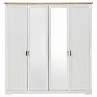 Ormar S Klasičnim Vratima Jasmin Ii - bijela/hrast Artisan, Lifestyle, drvni materijal/metal (214/220/64cm) - Modern Living