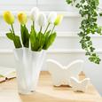 Vase Anika in Weiß aus Glas - Weiß, MODERN, Glas (18/25cm) - MÖMAX modern living
