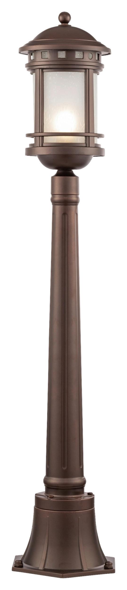 Wegleuchte Salamanca Braun max. 60 Watt - Braun, Basics, Glas/Metall (22.5/105/22.5cm) - MAYTONI