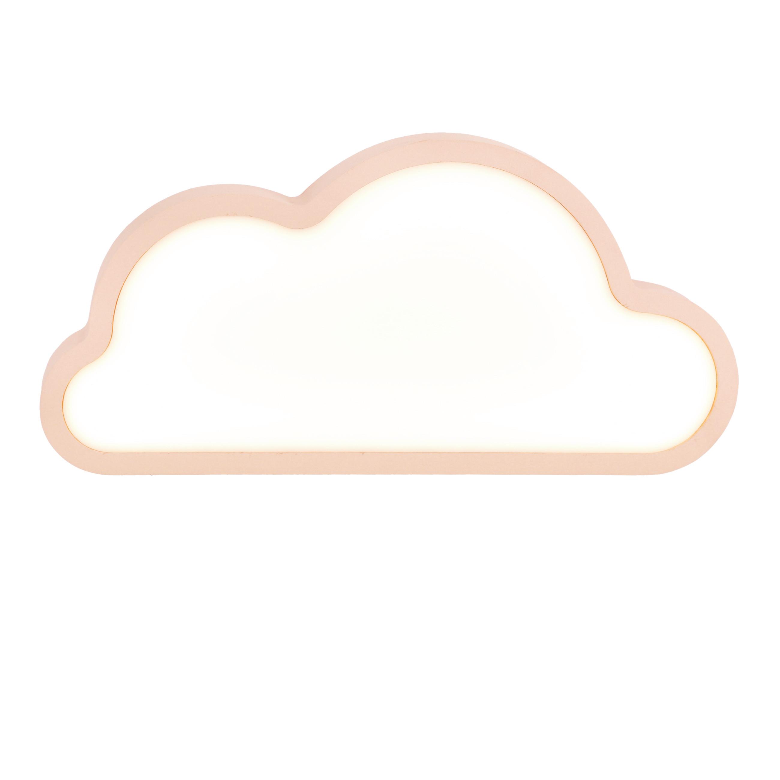 Dječja Stolna Svjetiljka Cloud - pink, Basics, drvni materijal/plastika (31/3.5/15cm)